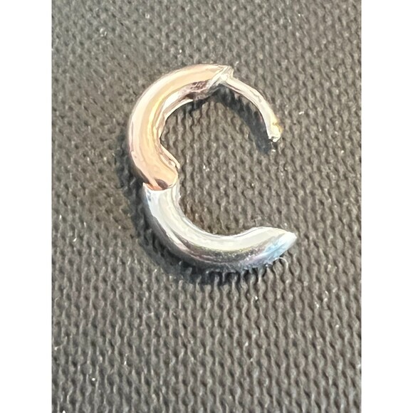 IBB Two Tone Sterling Silver Earrings(Mix N Match compatible) - Picture 4 of 4